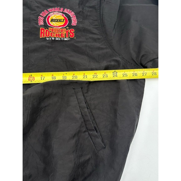 Vintage 90s Houston Rockets Starter Champions Windbreaker Bomber Jacket Large - Picture 8 of 9